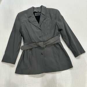 Braetan Gray Women's Blazer with Belt